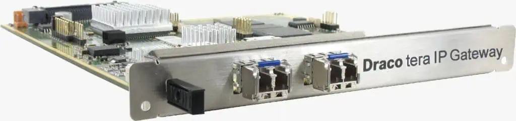 The IP module adds connectivity between users, computers and KVM switches across TCP/IP connections and networks without compromising the high level of data security inherent in Draco tera technology.